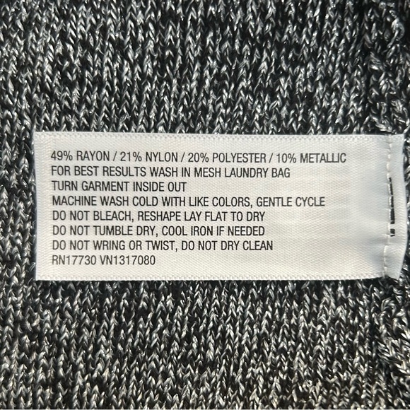 A New Day Charcoal with Silver shimmer Women's Lurex Midi Sweater Pencil Skirt - Picture 8 of 12